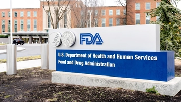 FDA and US Department of Health and Human Services sign outside the Food and Drug Administration headquarters